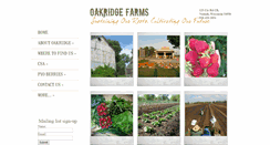 Desktop Screenshot of oakridgeberries.com